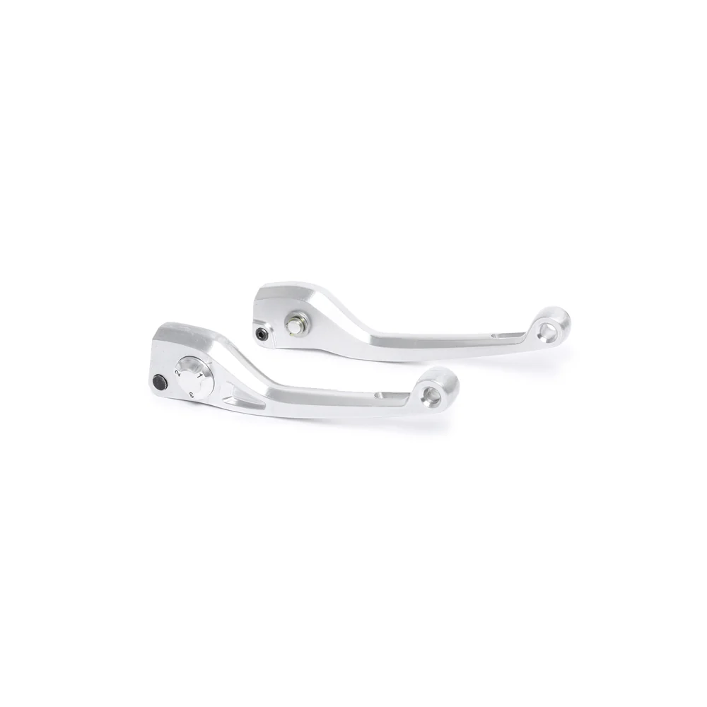 TVS Ronin Adjustable Levers Kit (Silver) - Billet Aluminum, 3-Level Adjustment, Durable & Stylish - Image 2