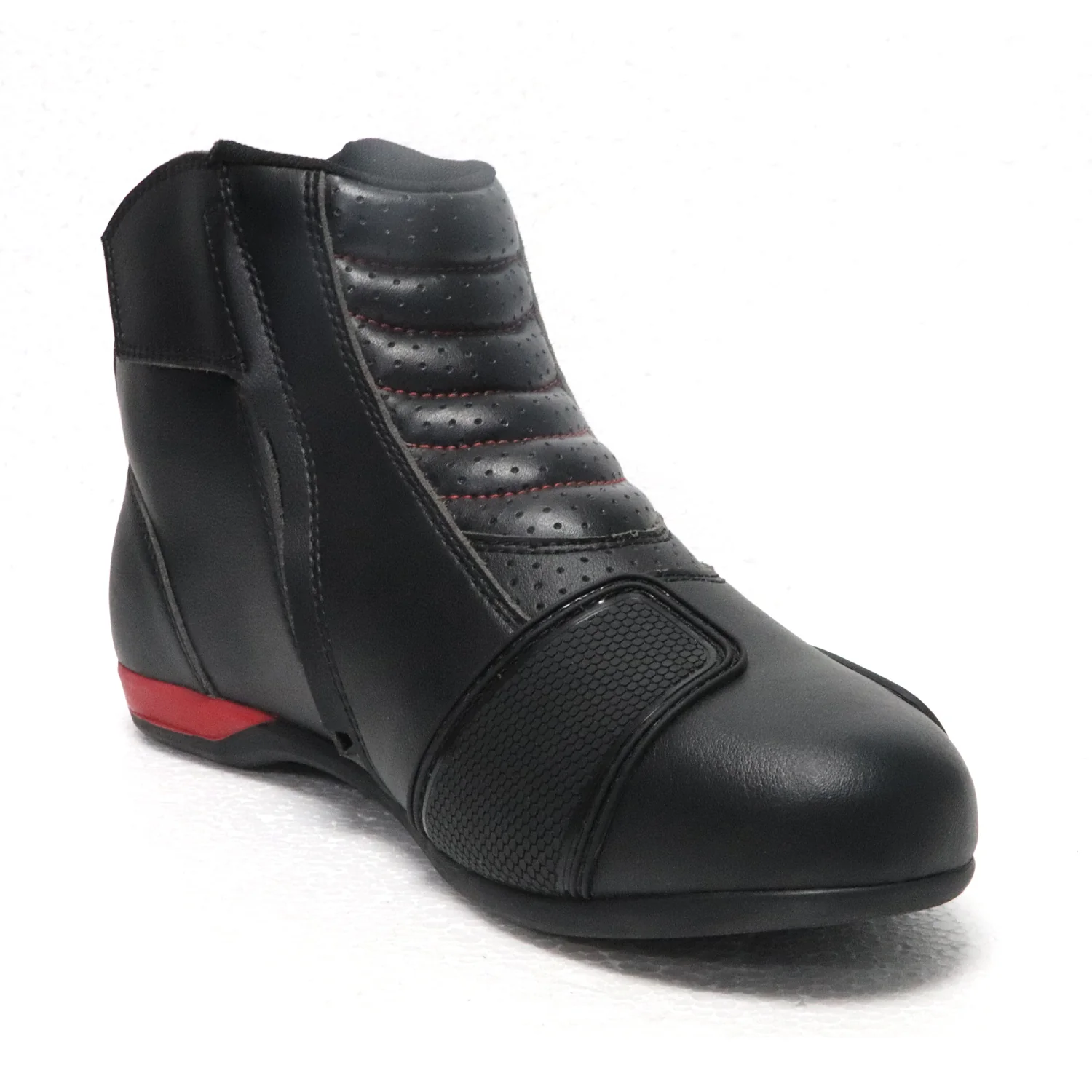 TVS Racing Ankle Length Slip-On Riding Boots for Men - Waterproof & Reflective Biker Shoes - Image 7