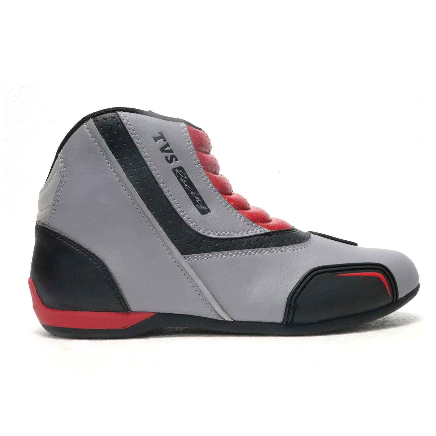 Ankle Length Slip-On Riding Shoes - Durable Grey Boots with Waterproof and Reflective Features - Image 6