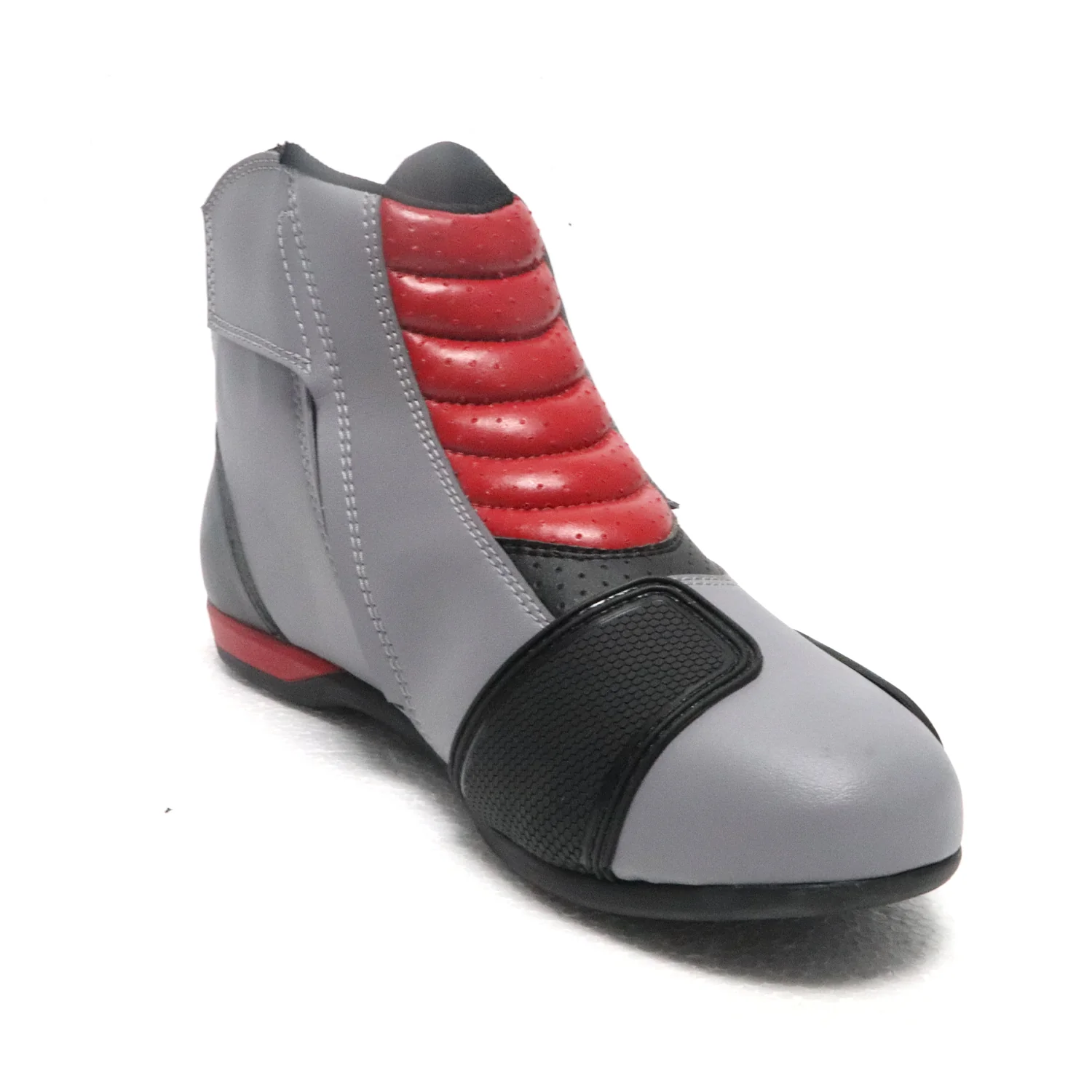 Ankle Length Slip-On Riding Shoes - Durable Grey Boots with Waterproof and Reflective Features - Image 7