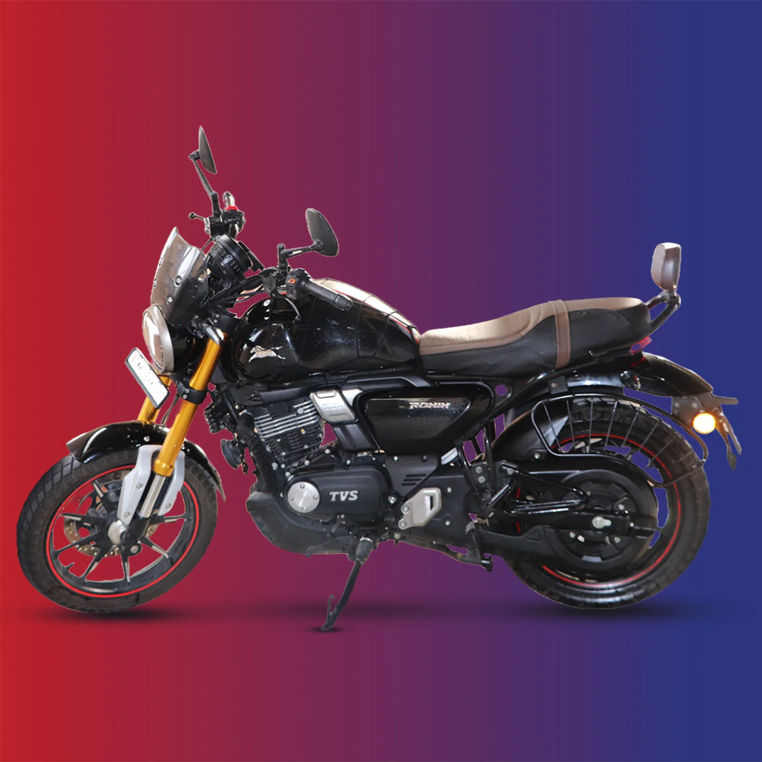 TVS Back Rest for RONIN – Comfort and Style for Long Rides - Image 12
