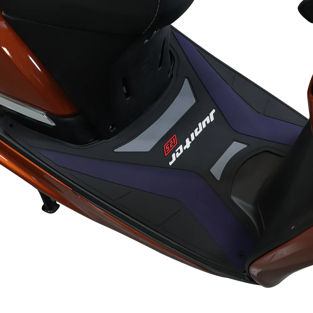 TVS Designer Jupiter 125 Floor Mat BLUE  – Custom-Fit, Non-Slip, Weather-Resistant Scooter Floor Mat - Image 3