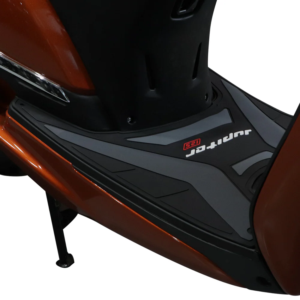 TVS Designer - Jupiter 125 Floor Mat GREY – Custom-Fit, Non-Slip, Weather-Resistant Scooter Floor Mat - Image 3