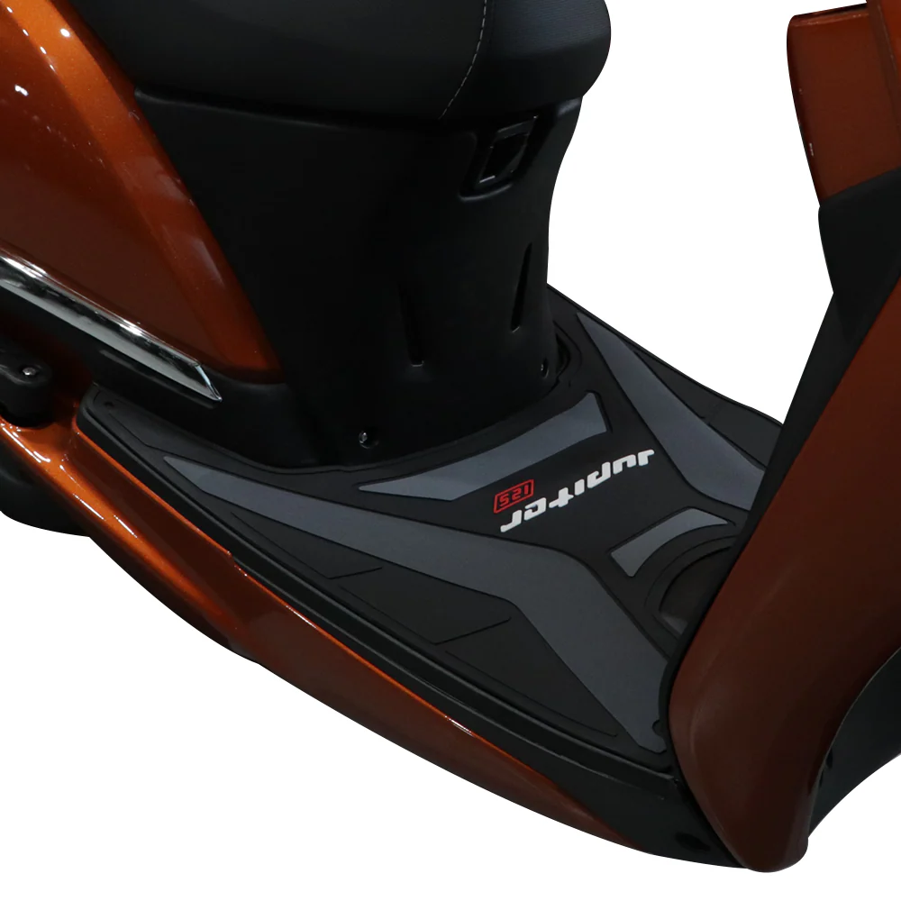 TVS Designer - Jupiter 125 Floor Mat GREY – Custom-Fit, Non-Slip, Weather-Resistant Scooter Floor Mat - Image 5