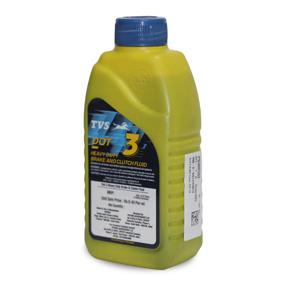 TVS DOT3 Brake & Clutch Fluid 100ml - Reliable, High-Performance Formula - Image 3
