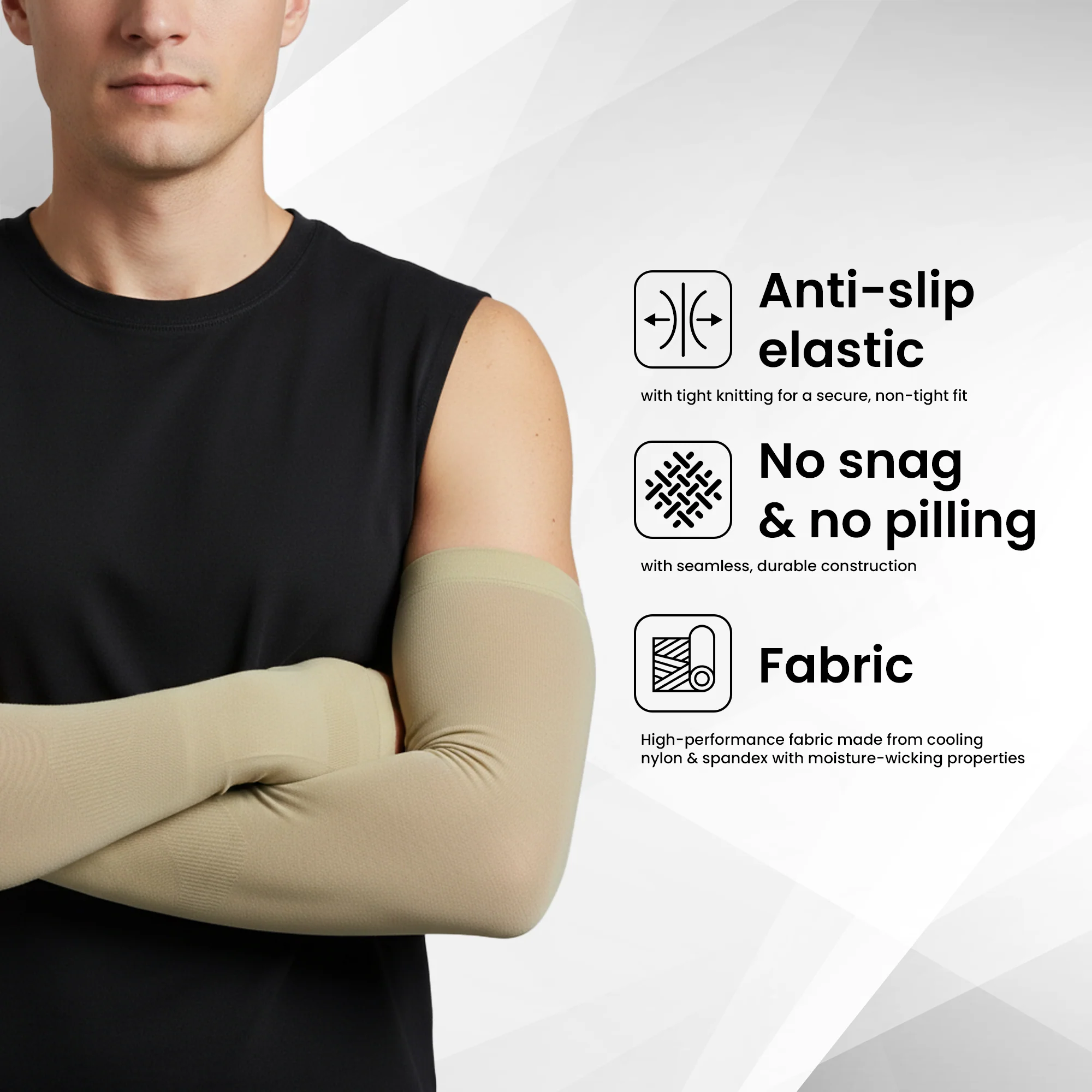 EverRide Arm Sleeves for Men & Women | Skin Fit | Thumb Hole | Free Size | UV Protection - Image 20