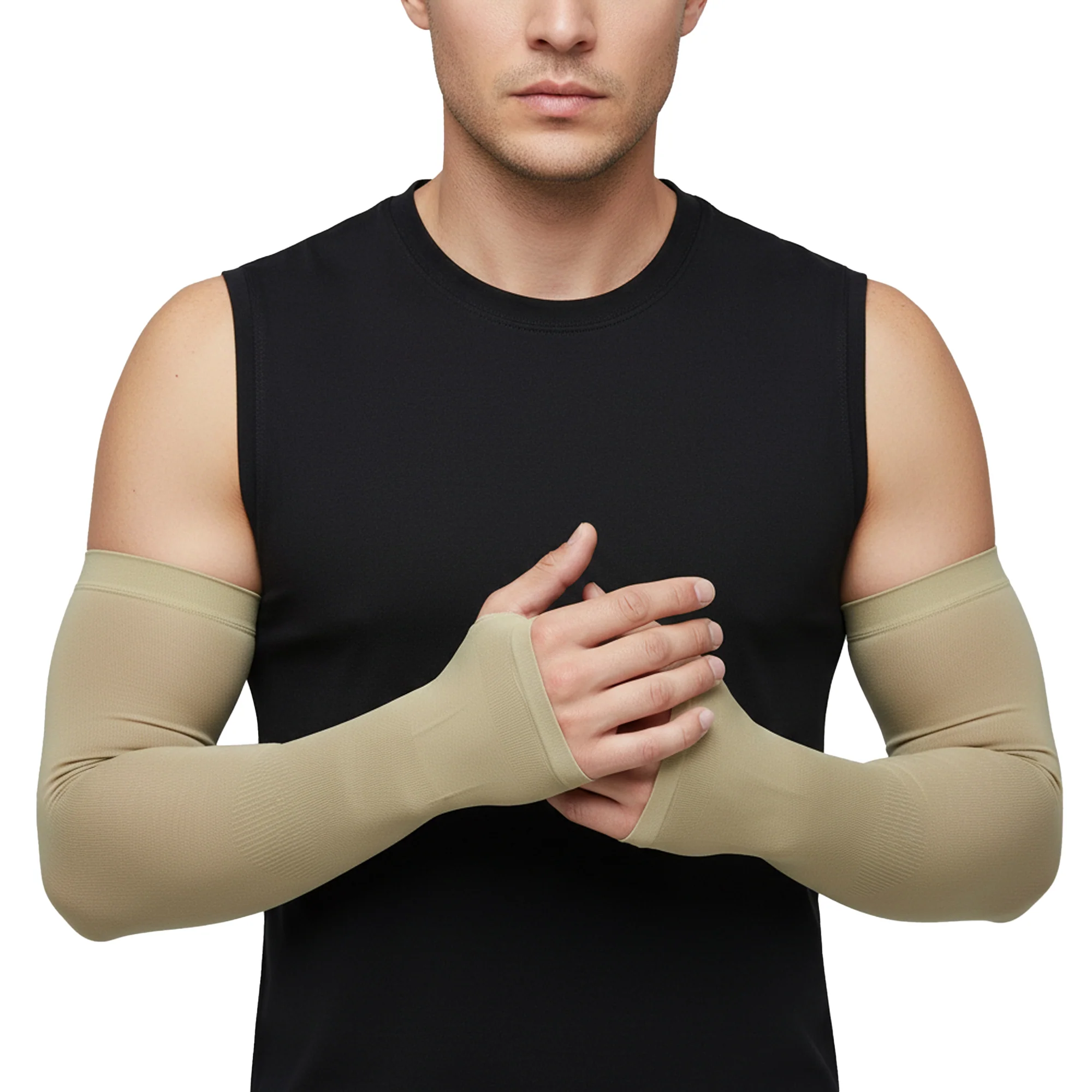 EverRide Arm Sleeves for Men & Women | Skin Fit | Thumb Hole | Free Size | UV Protection - Image 3