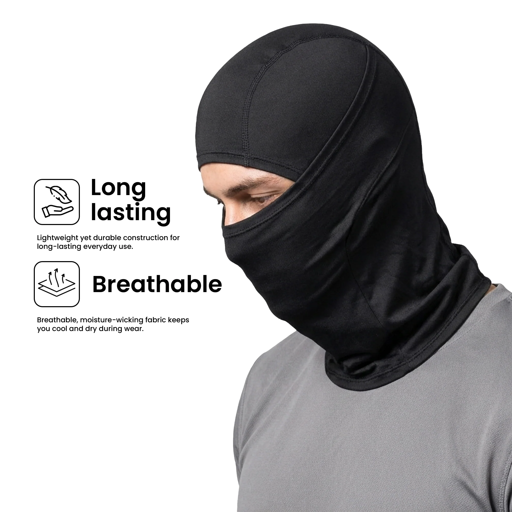 EverRide Balaclava for Men & Women | Breathable & Eco-Friendly | Long-Lasting Durability | UV Protection | Lightweight & Comfortable - Image 5