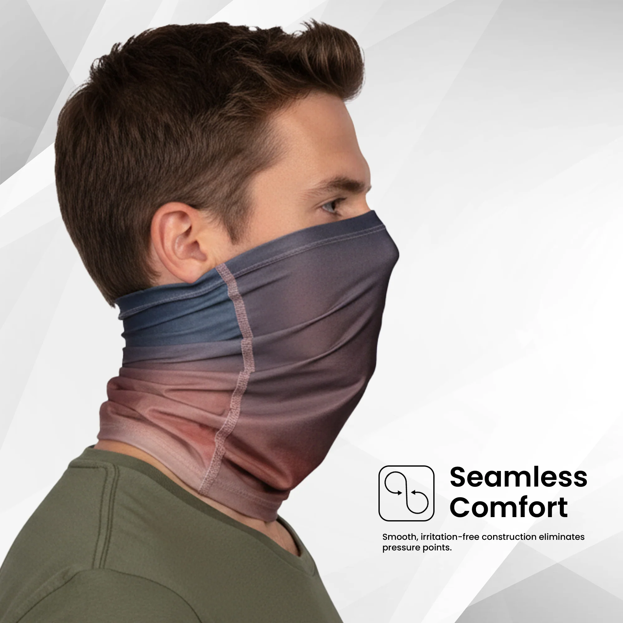EverRide Eco All-Over Print Neck Gaiter | Seamless Comfort | Lightweight & Durable | UV Protected | Unisex - Image 12
