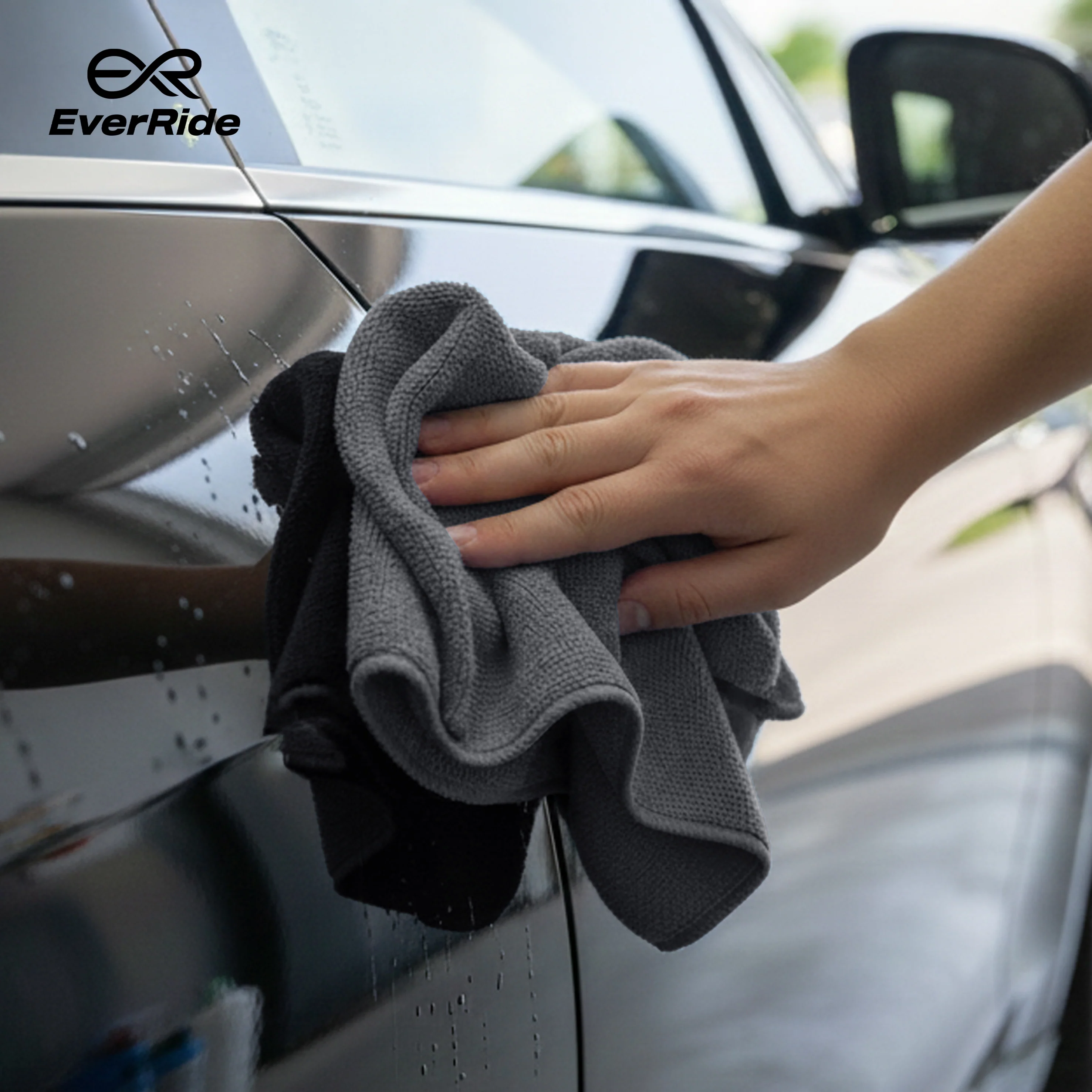EverRide Microfiber Single Cleaning Cloth 15x15 inches – Quick Absorption, Lint-Free & Scratch-Free | Soft Multipurpose Cloth for Bike, Car & Helmet - Image 7