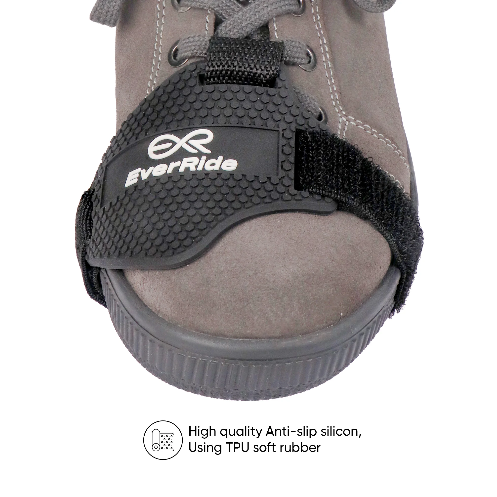 EverRide Motorcycle Shoe Protector Gear Shift Pad – Anti-Slip Rubber Boot Guard | Durable, Easy Fit & Long-Lasting Riding Protection - Image 4