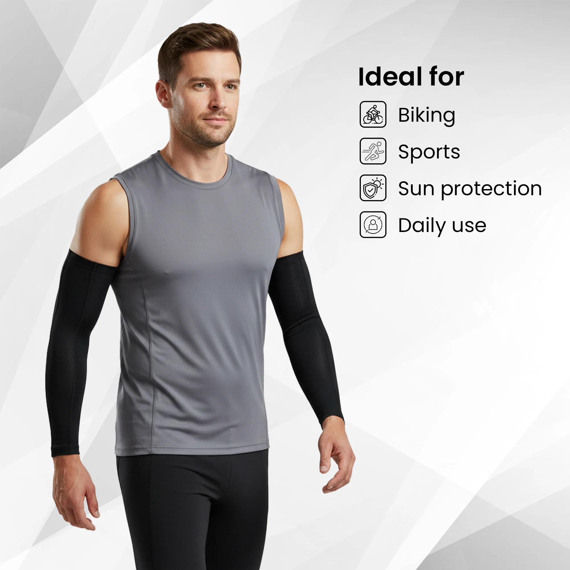 EverRide Premium Arm Sleeves for Men & Women | Skin Fit | UV Protection for Riding, Gym & Outdoor Sports - Image 5
