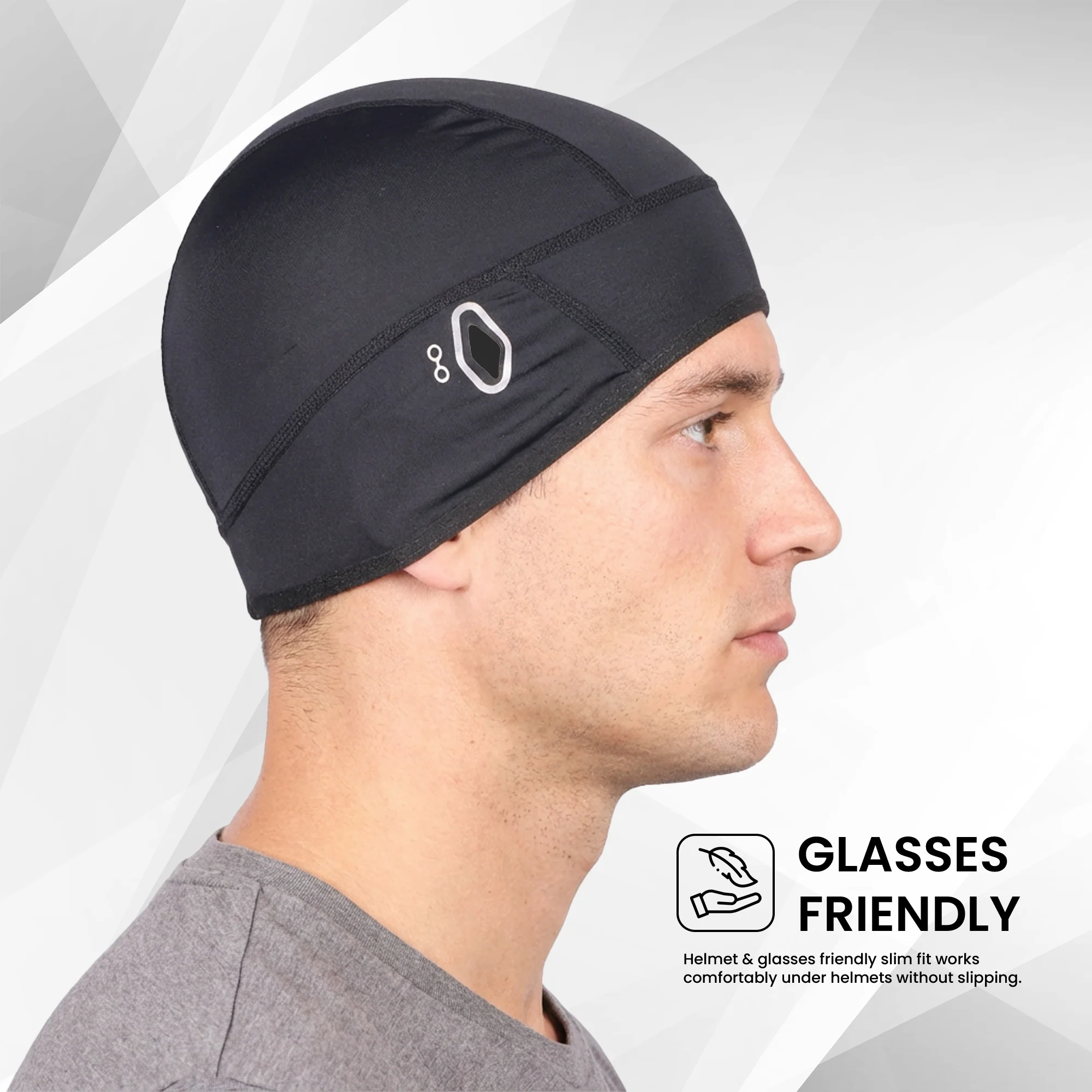 EverRide Premium Skull Cap for Men & Women | High Elastic | Breathable Fabric | One Size Fits All | Lightweight & Comfortable - Image 4