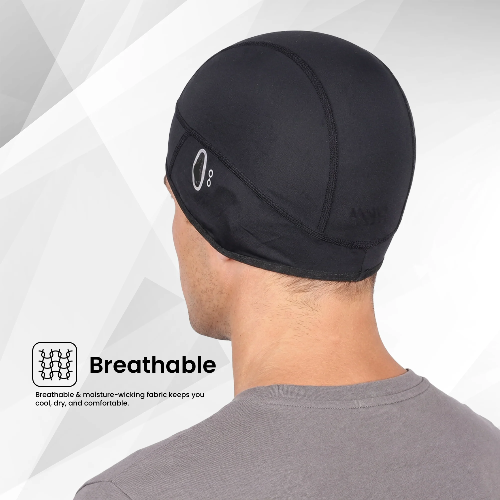 EverRide Premium Skull Cap for Men & Women | High Elastic | Breathable Fabric | One Size Fits All | Lightweight & Comfortable - Image 5
