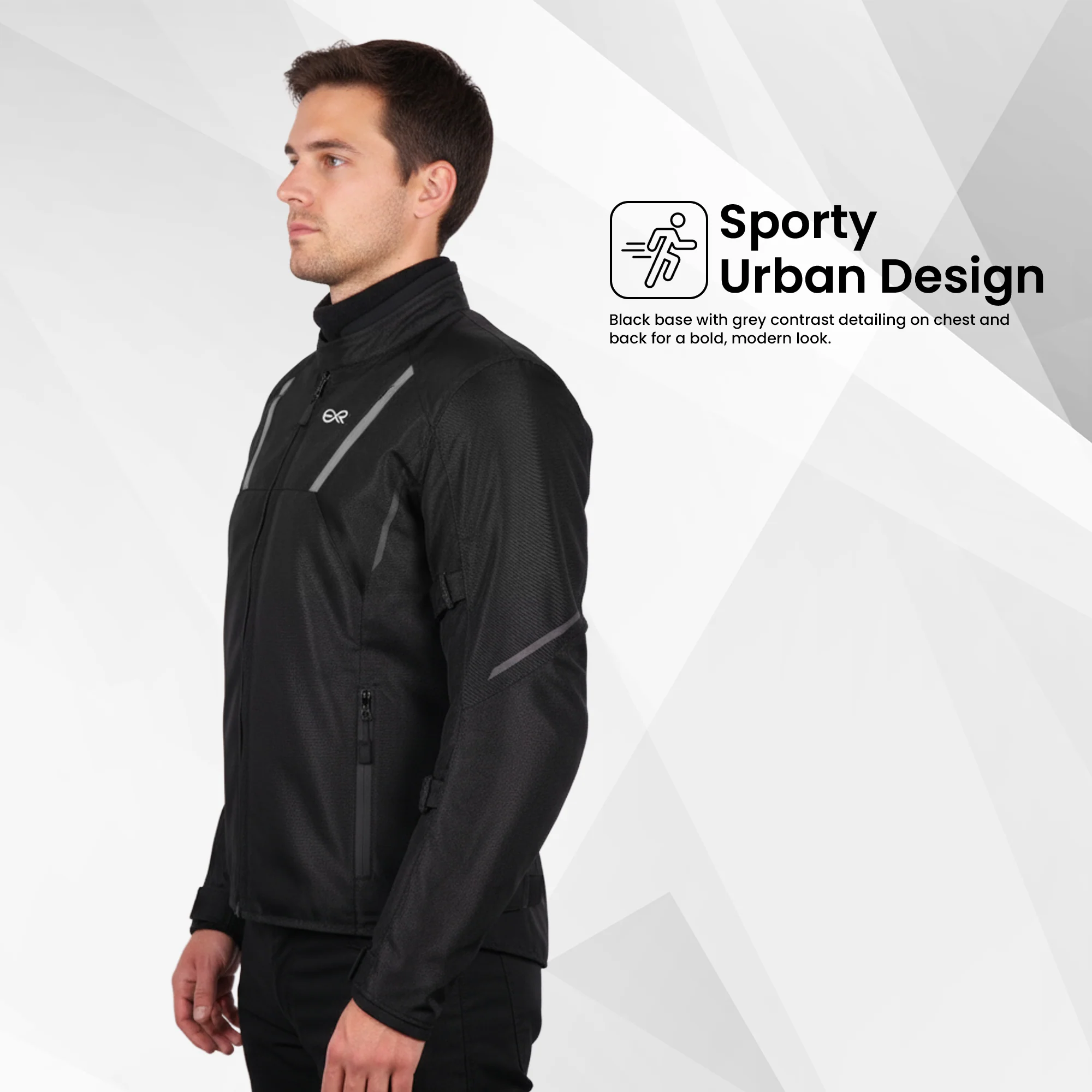 EverRide Urban Mesh Riding Jacket with CE Level 2 Protectors – 600D Heavy-Duty Fabric | Breathable & Durable Motorcycle Jacket - Image 9