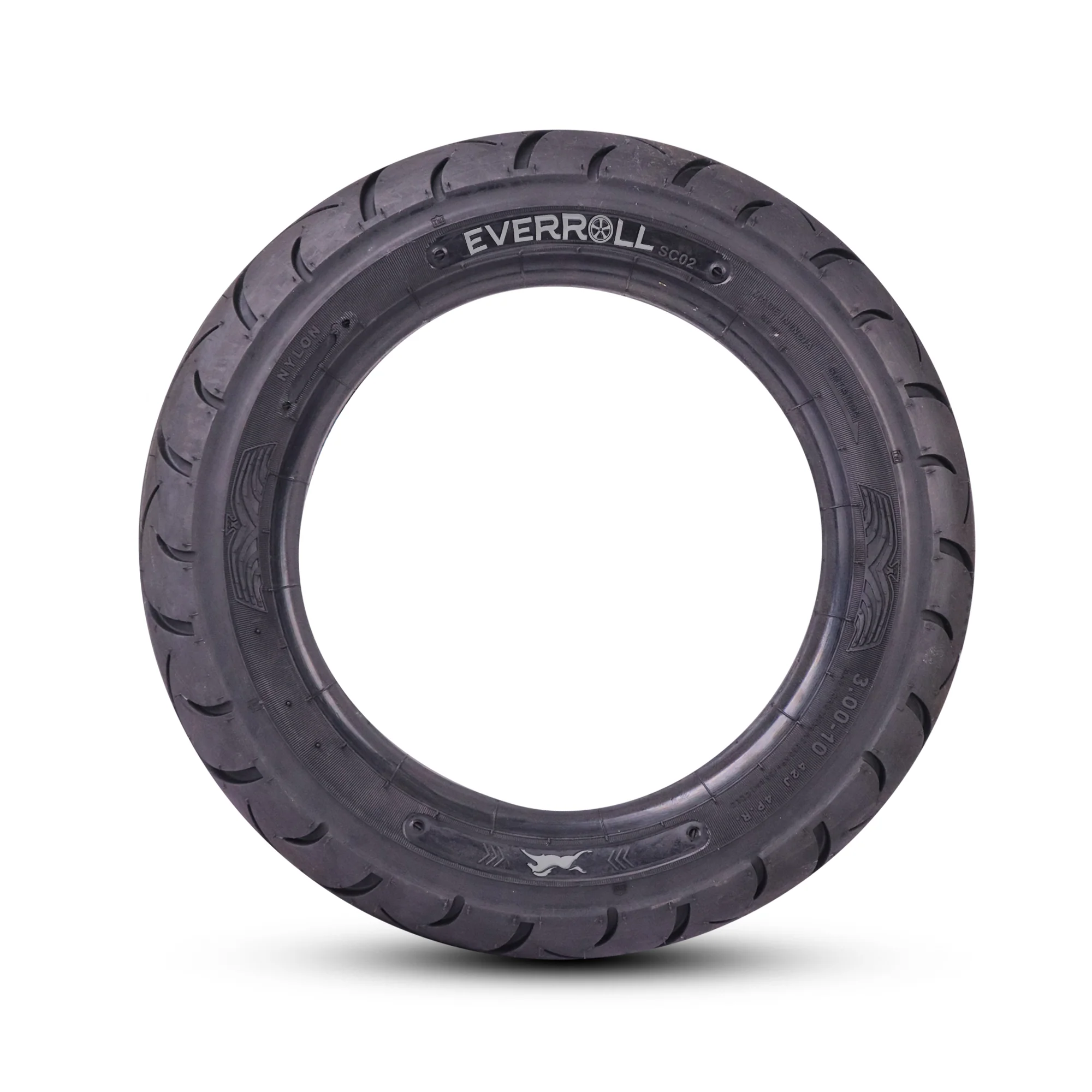 EverRoll Front and Rear Nylon Tyre with Tube - 3.00-10 TT PM  SC02 | Vehicle Compatibility - TVS Scooty Pep+ - Image 4