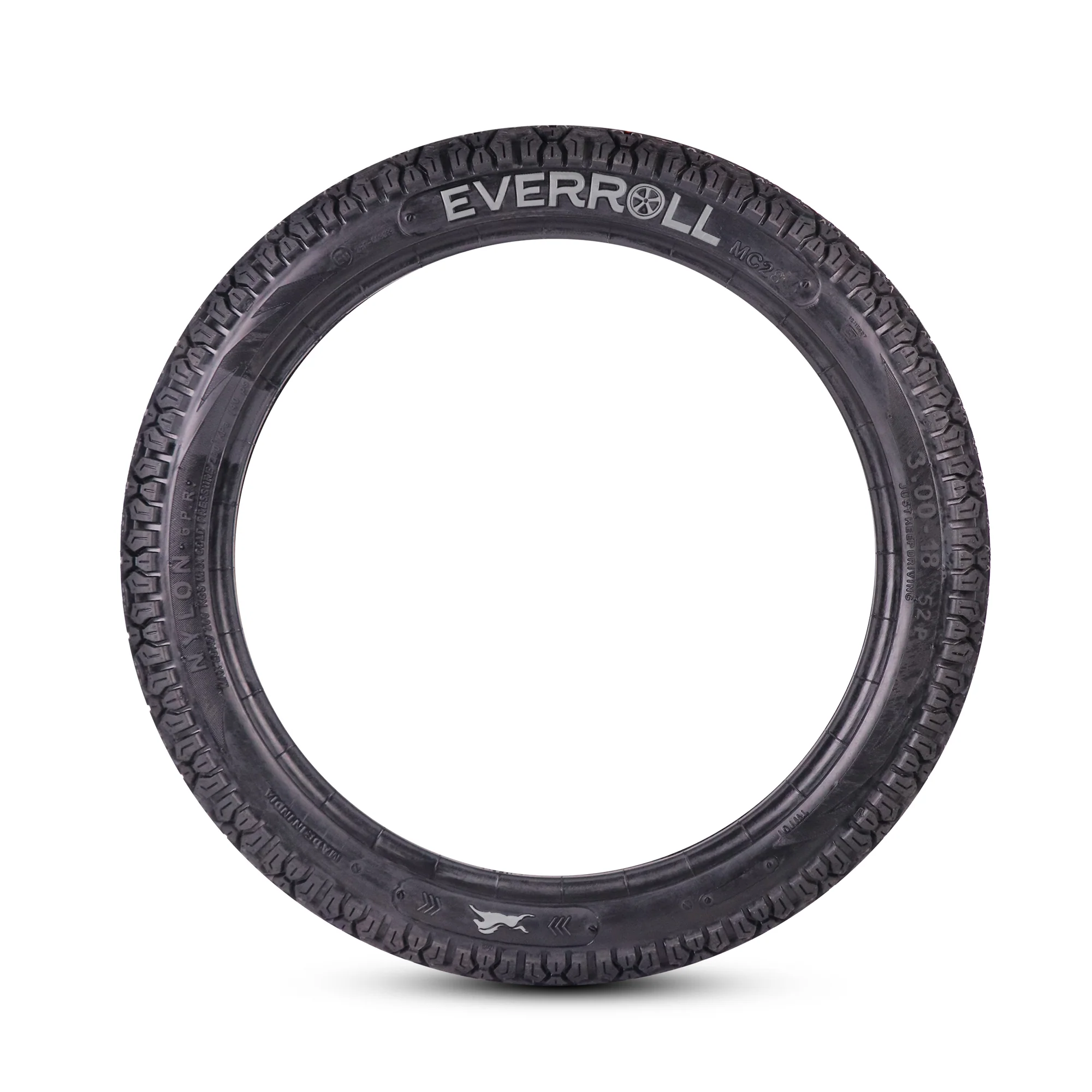 EverRoll Rear Nylon Tyre - 3.00-18 TT PM MC28 | Vehicle Compatibility - TVS Radeon - Image 3