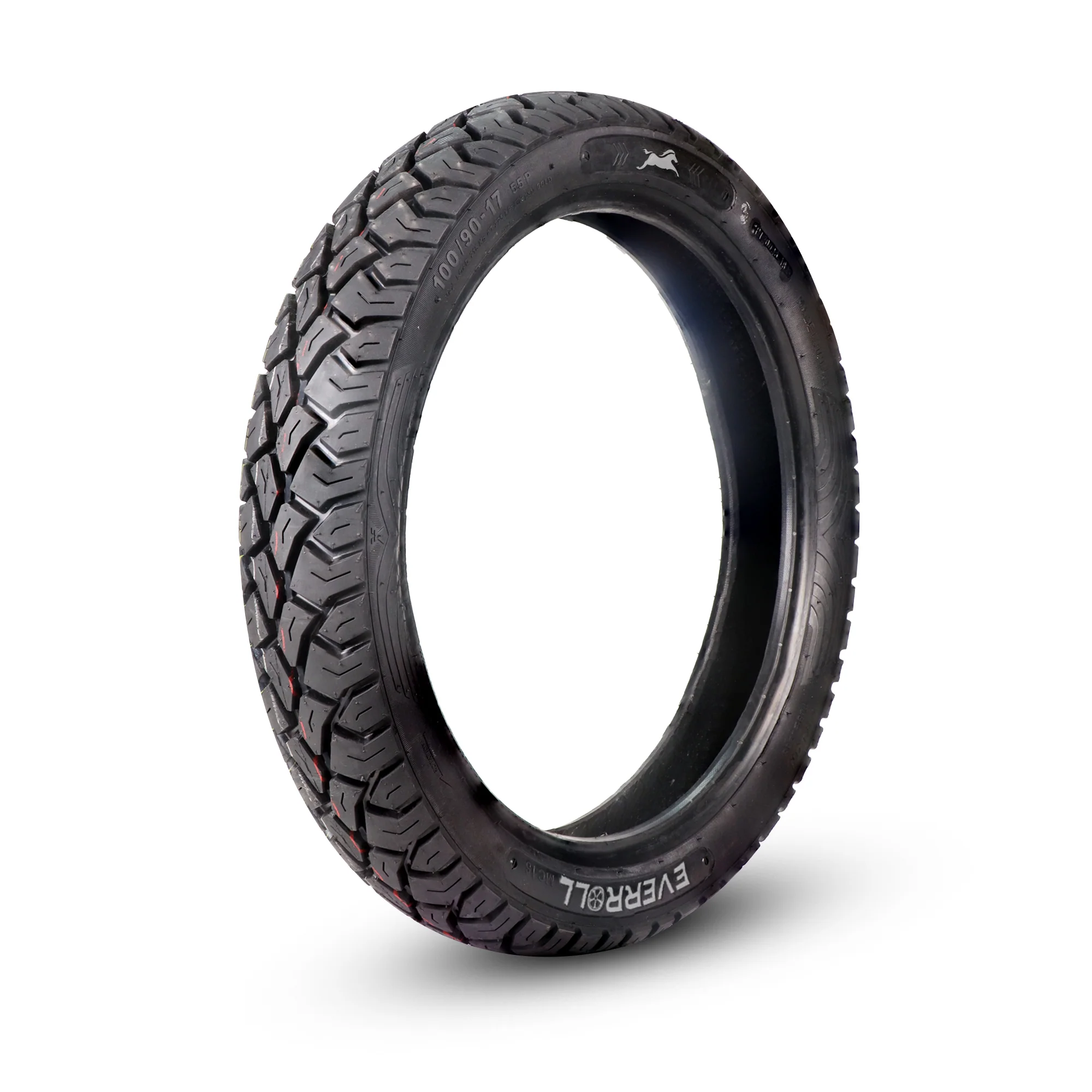 EverRoll Rear Tubeless Nylon Tyre - 100/90-17 TL PM MC16 | Vehicle Compatibility - TVS Flame DS 125, TVS Raider - Image 3
