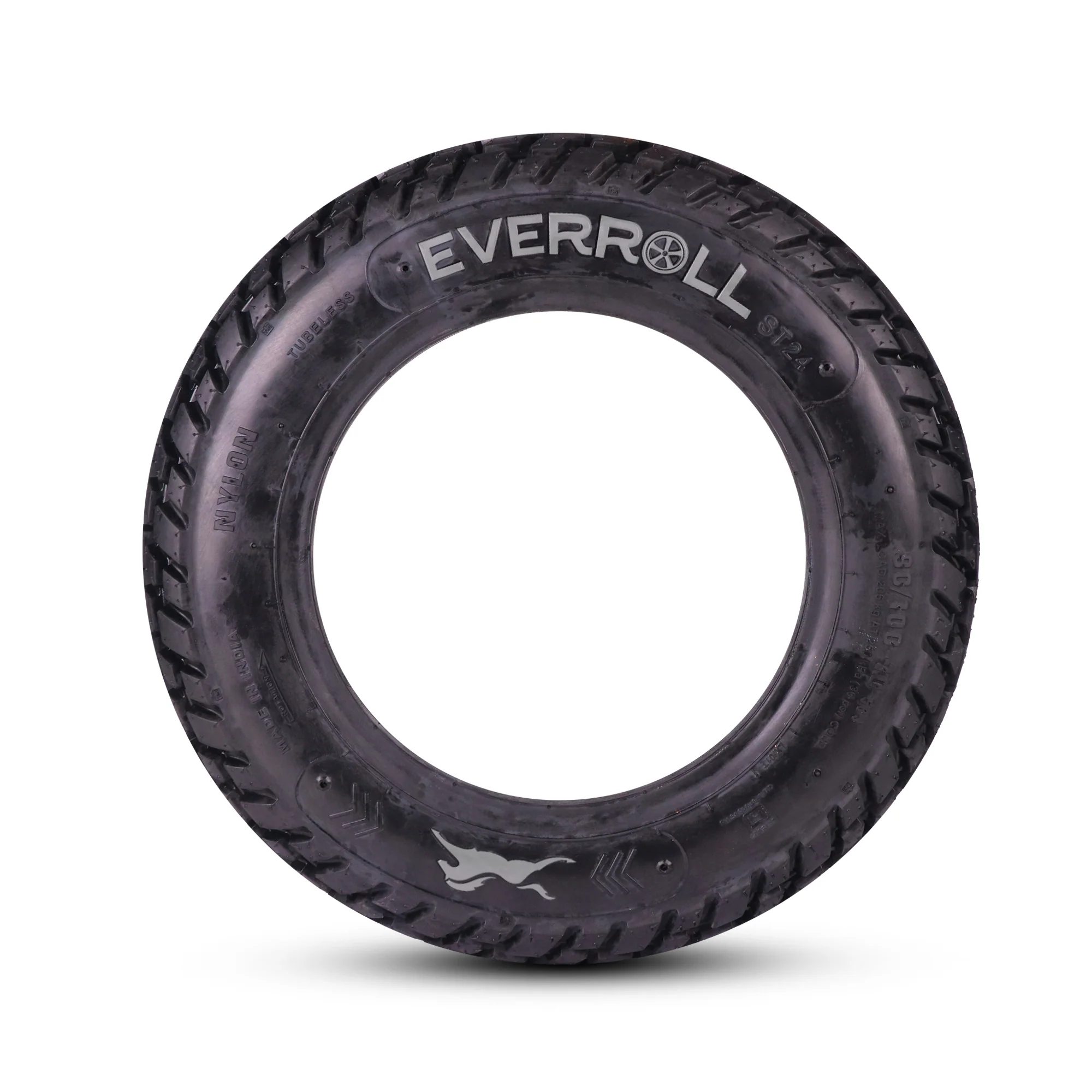 EverRoll Tubeless Nylon Rear Tyre - 90/100-10 TL PM ST24 | Vehicle Compatibility - TVS Scooty Zest 110 - Image 4