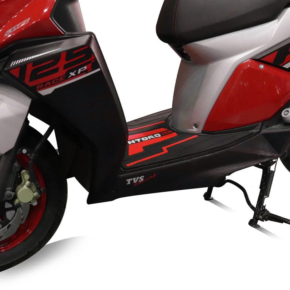 TVS NTORQ Floor Mat DESIGNER RED – Custom-Fit, Non-Slip, Weather-Resistant Scooter Floor Mat - Image 3