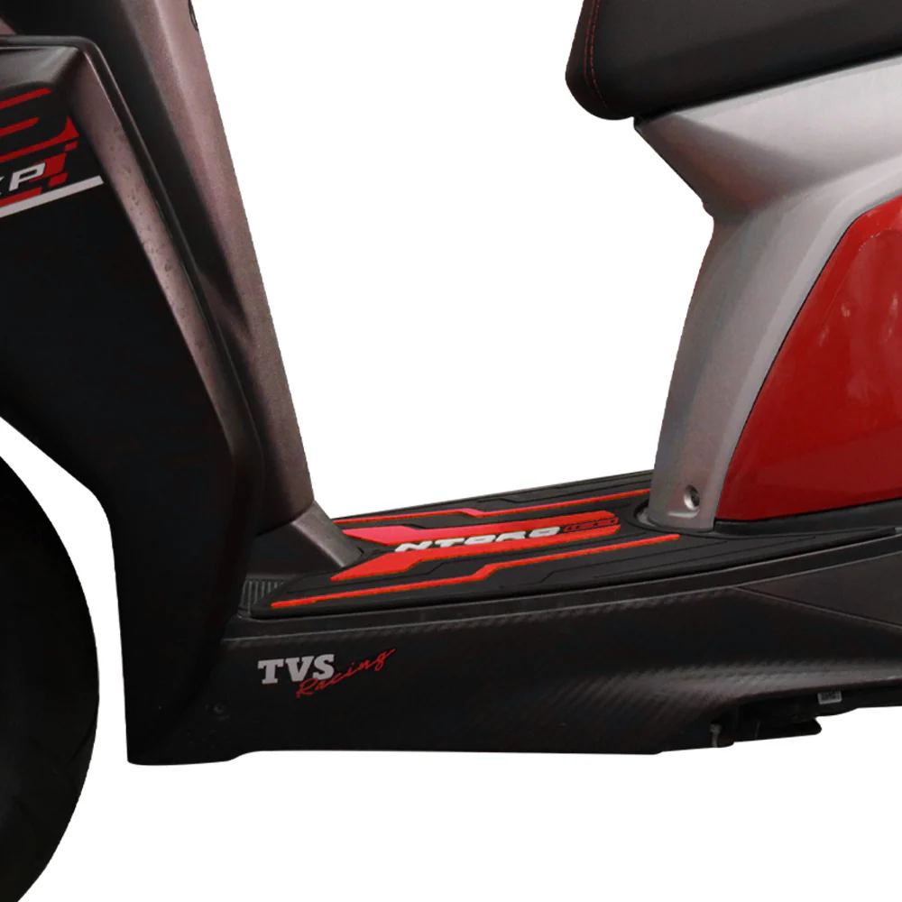 TVS NTORQ Floor Mat DESIGNER RED – Custom-Fit, Non-Slip, Weather-Resistant Scooter Floor Mat - Image 4