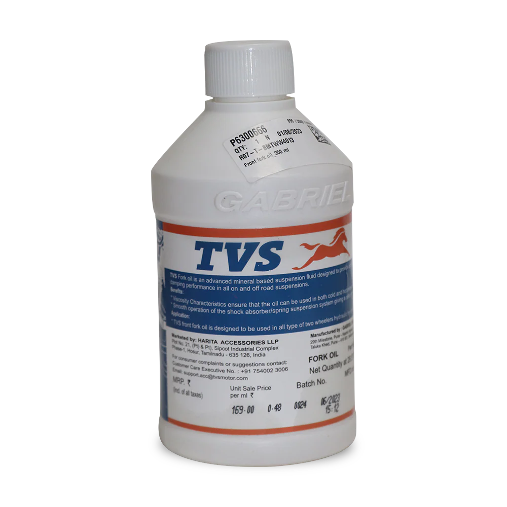 TVS Front Fork Oil - Premium 350ml Suspension Fluid for Smooth Handling and Comfort - Image 3