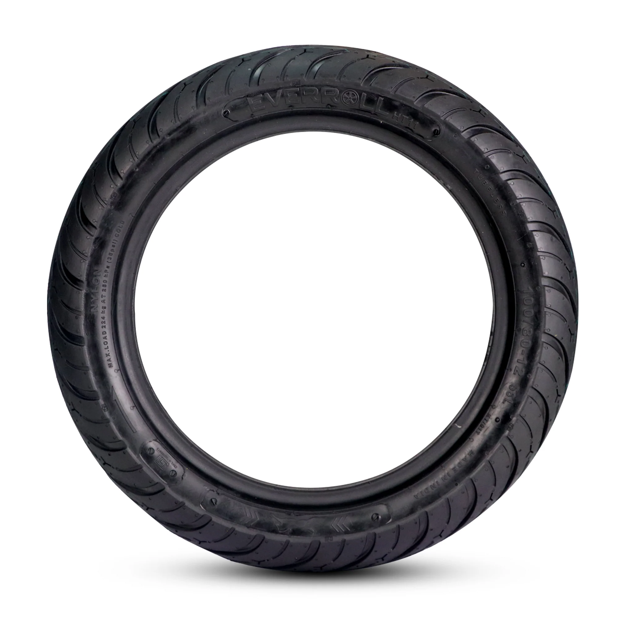 EverRoll Front Tubeless Nylon Tyre - 100/80-12 TL PM HT11 | Vehicle Compatibility - TVS Ntorq - Image 4