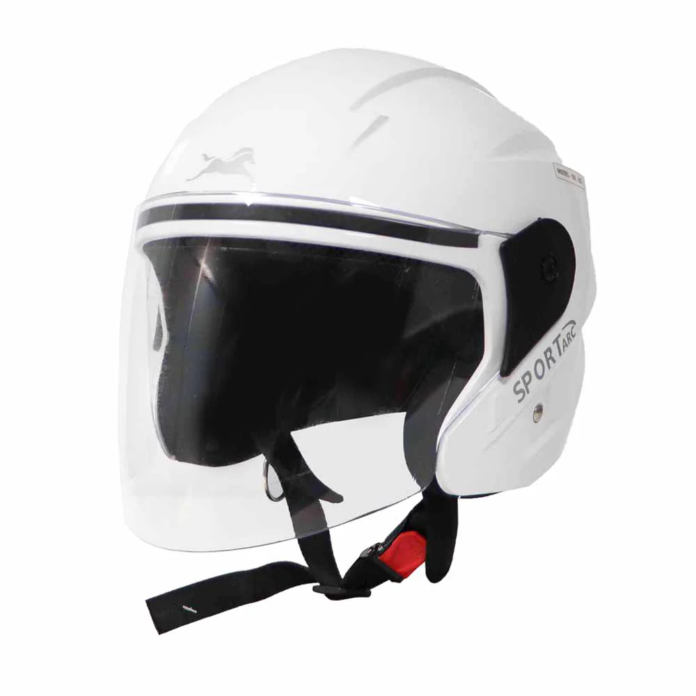 TVS Helmet Half Face White GL – Premium Protection & Comfort - Image 4