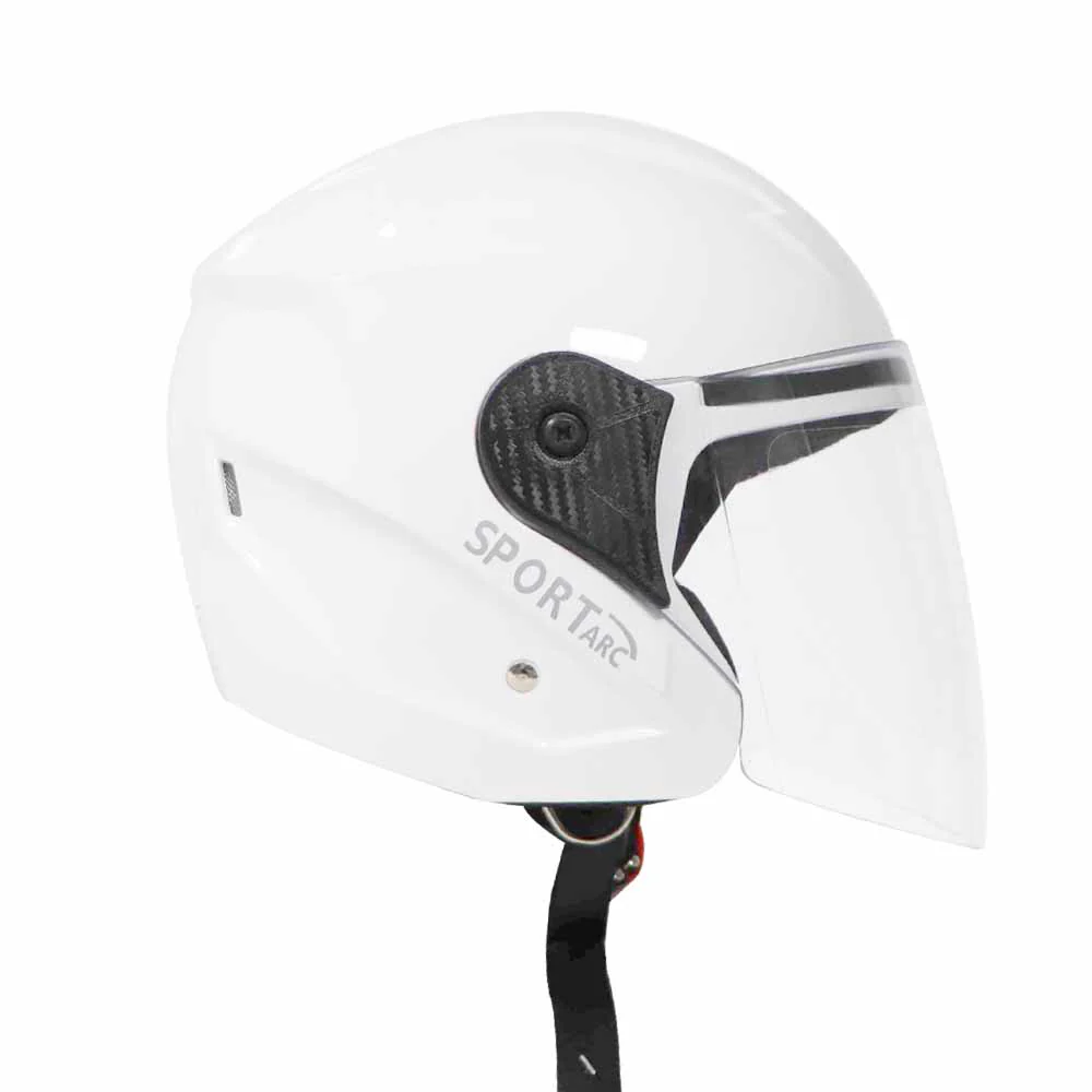 TVS Helmet Half Face White GL – Premium Protection & Comfort - Image 6