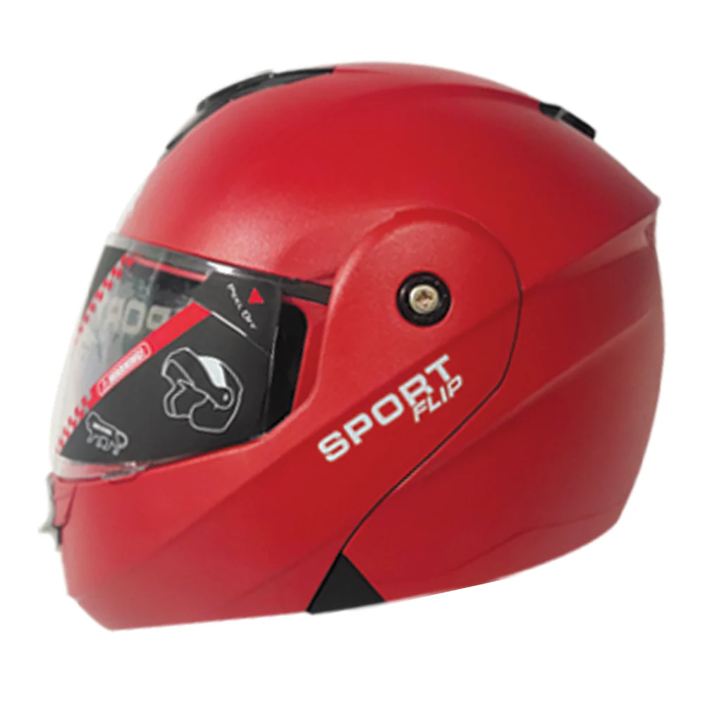 TVS Helmet Full Face Flip Red - Premium Quality Head Protection - Image 2