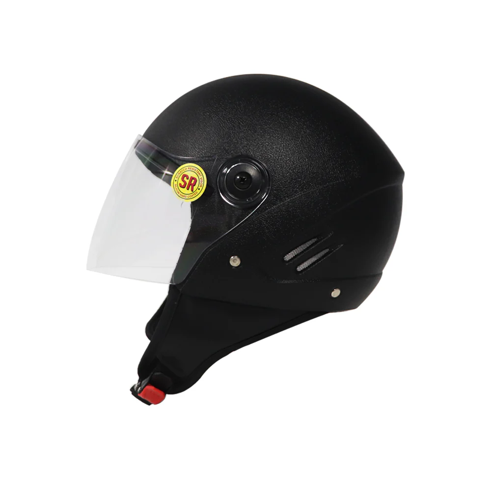 Helmet Half Face Black Eco | Premium Protection and Comfort - Image 4