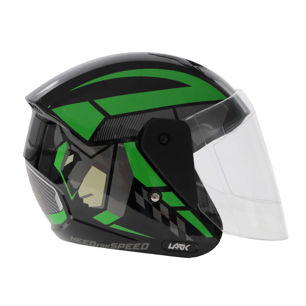 HELMET HALF FACE GREEN G2 | Premium Safety & Comfort by TVS XPOD - Image 2