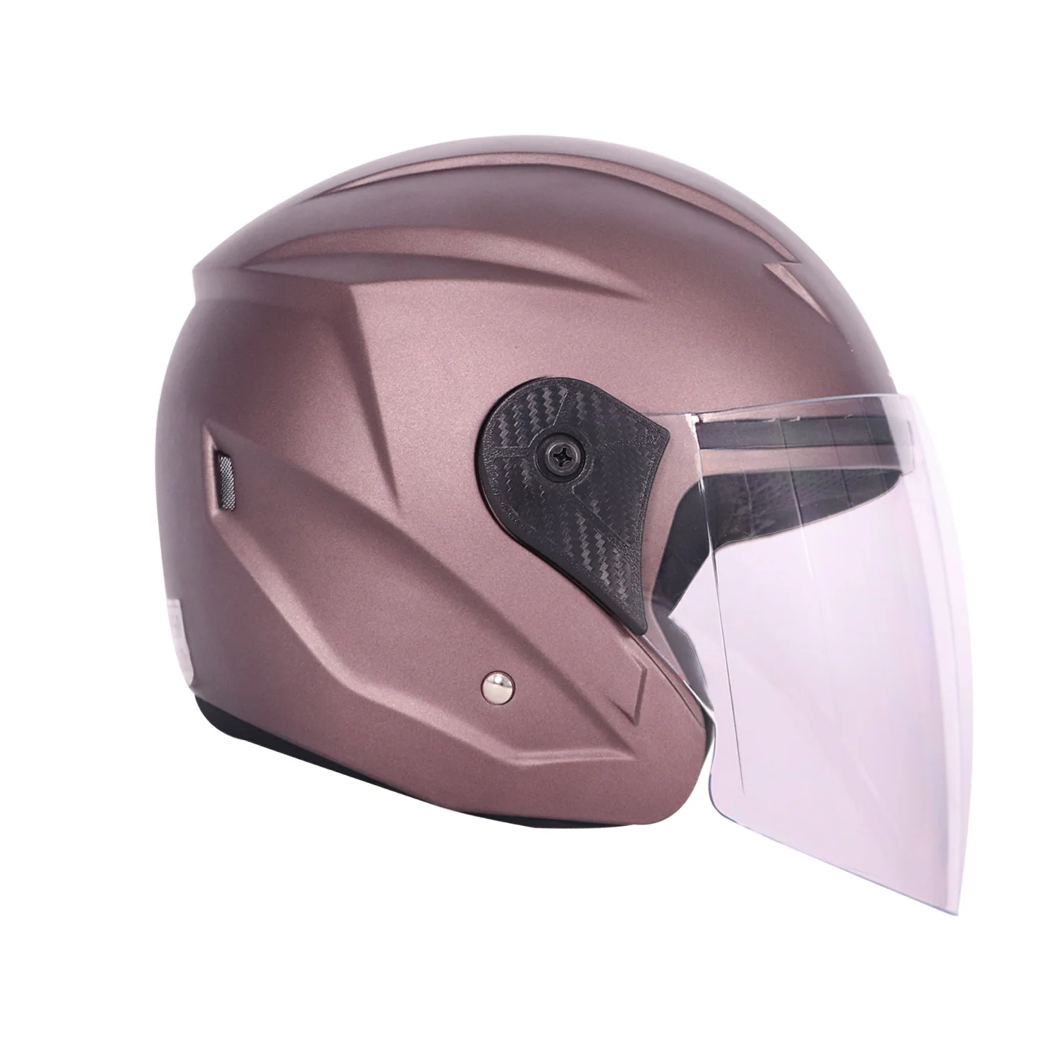 TVS iQube HF Copper Bronze Matte Helmet - Premium Safety & Style for Riders - Image 4