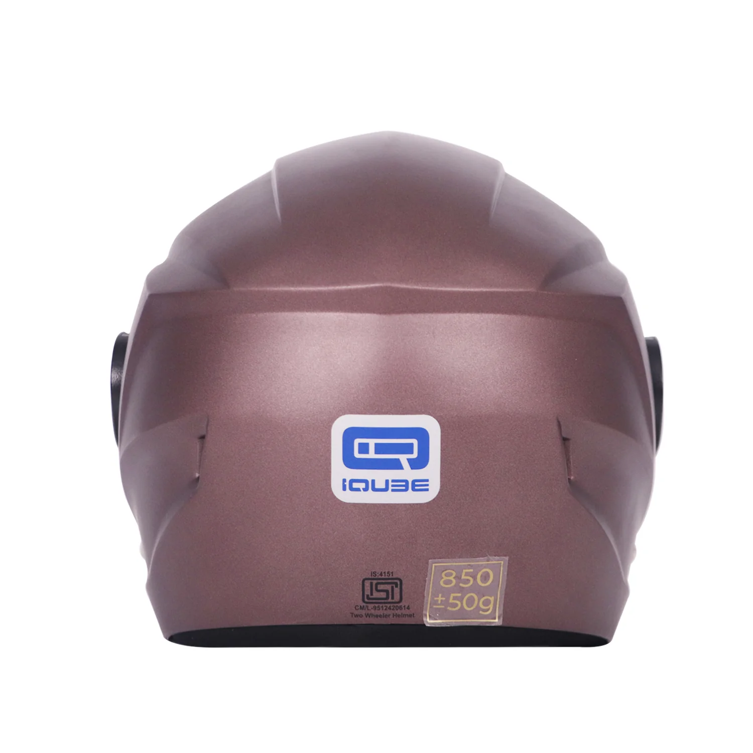 TVS iQube HF Copper Bronze Matte Helmet - Premium Safety & Style for Riders - Image 6