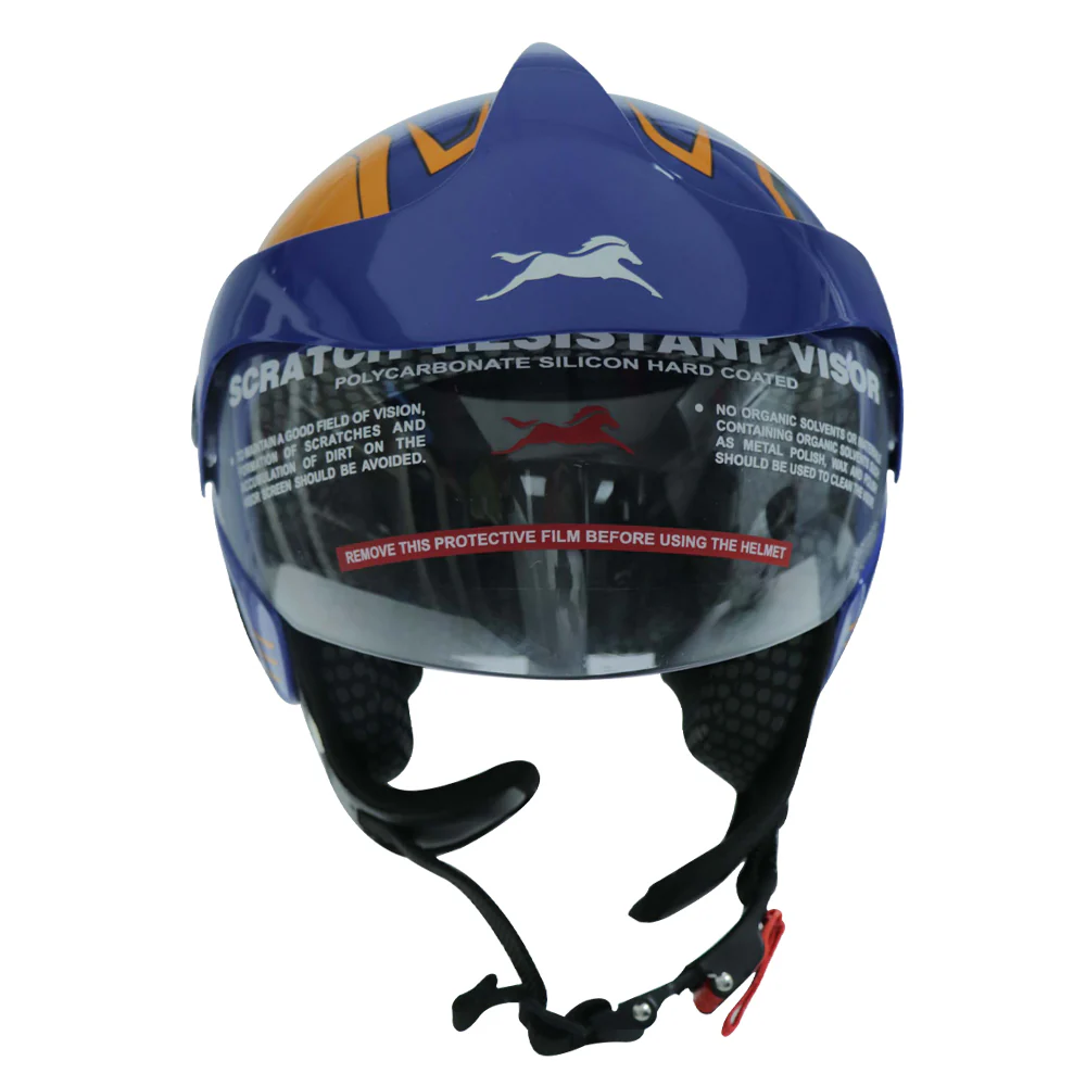 TVS Half Face KID Helmet - ISI Certified, Blue - Premium Protection & Style for Young Riders - Image 5