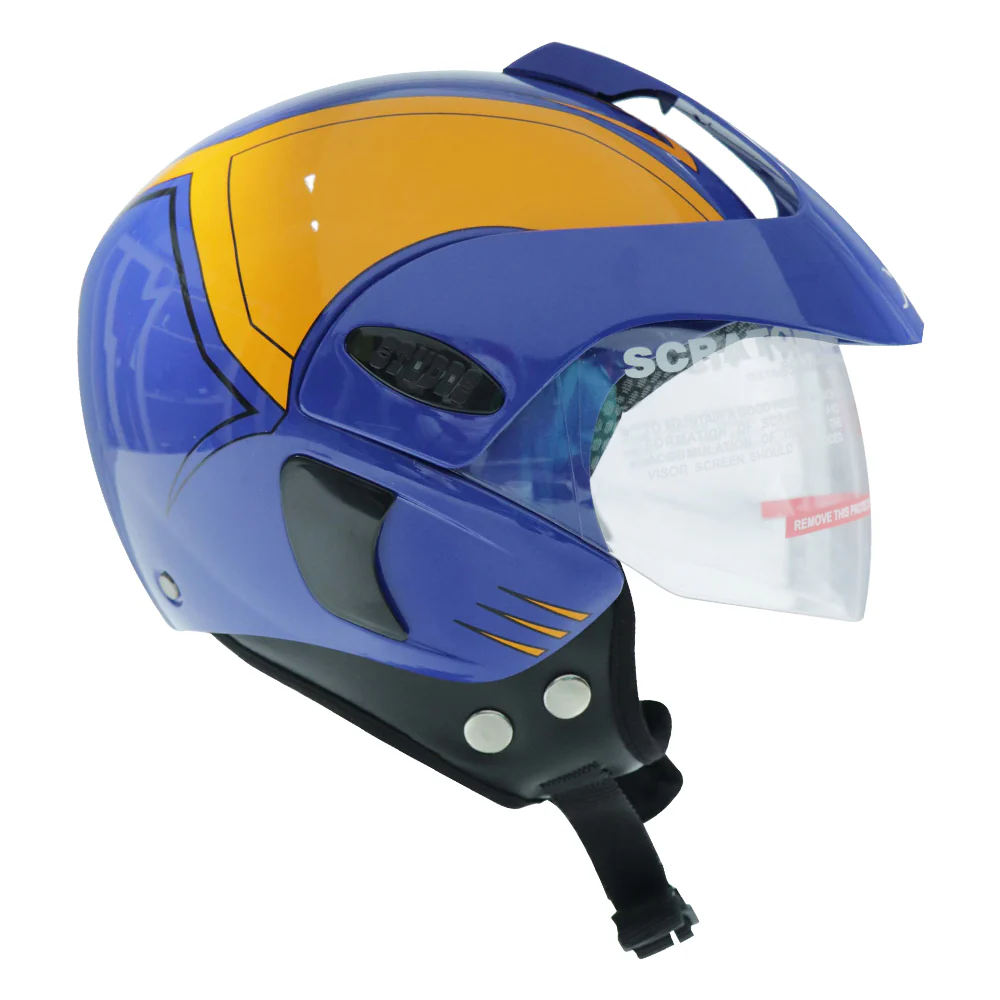 TVS Half Face KID Helmet - ISI Certified, Blue - Premium Protection & Style for Young Riders - Image 6