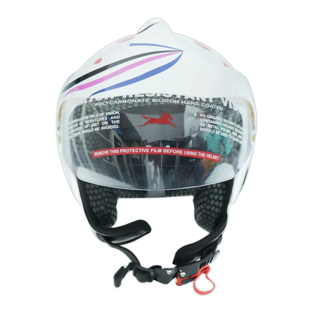 TVS Kids HF Pink Sky Helmet - Stylish and Safe Motocross Protection - Image 5