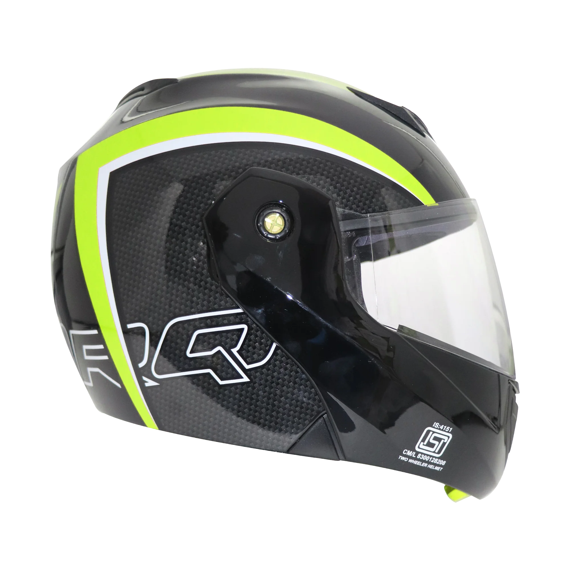 TVS Ntorq Flip-up Helmet (Neon & Black) - ISI Certified, High Impact Protection, and Ultra-Wide Visor - Image 4