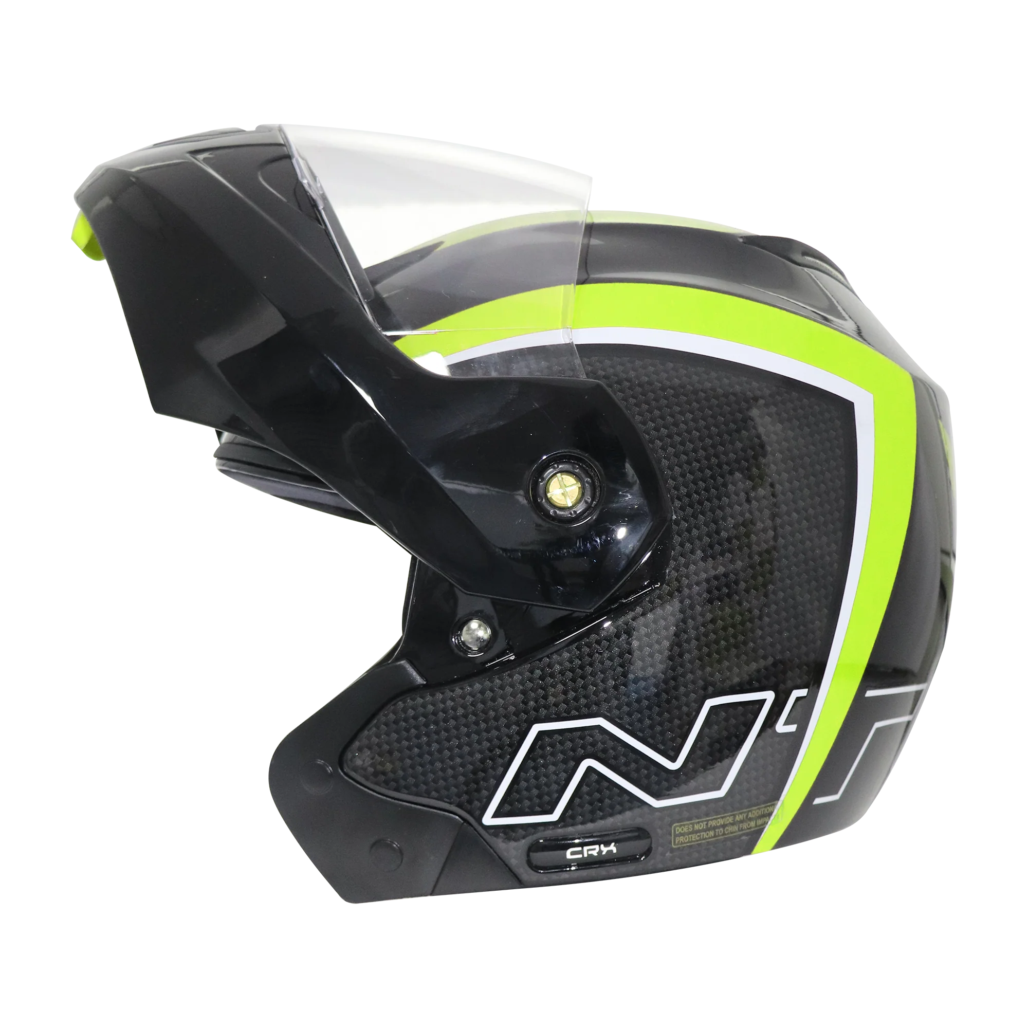 TVS Ntorq Flip-up Helmet (Neon & Black) - ISI Certified, High Impact Protection, and Ultra-Wide Visor - Image 7