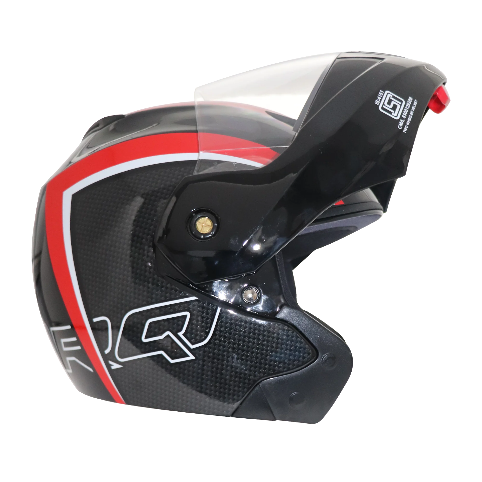 TVS Ntorq Edition Flip Up Helmet (Black Red) - Safety Meets Style - Image 11
