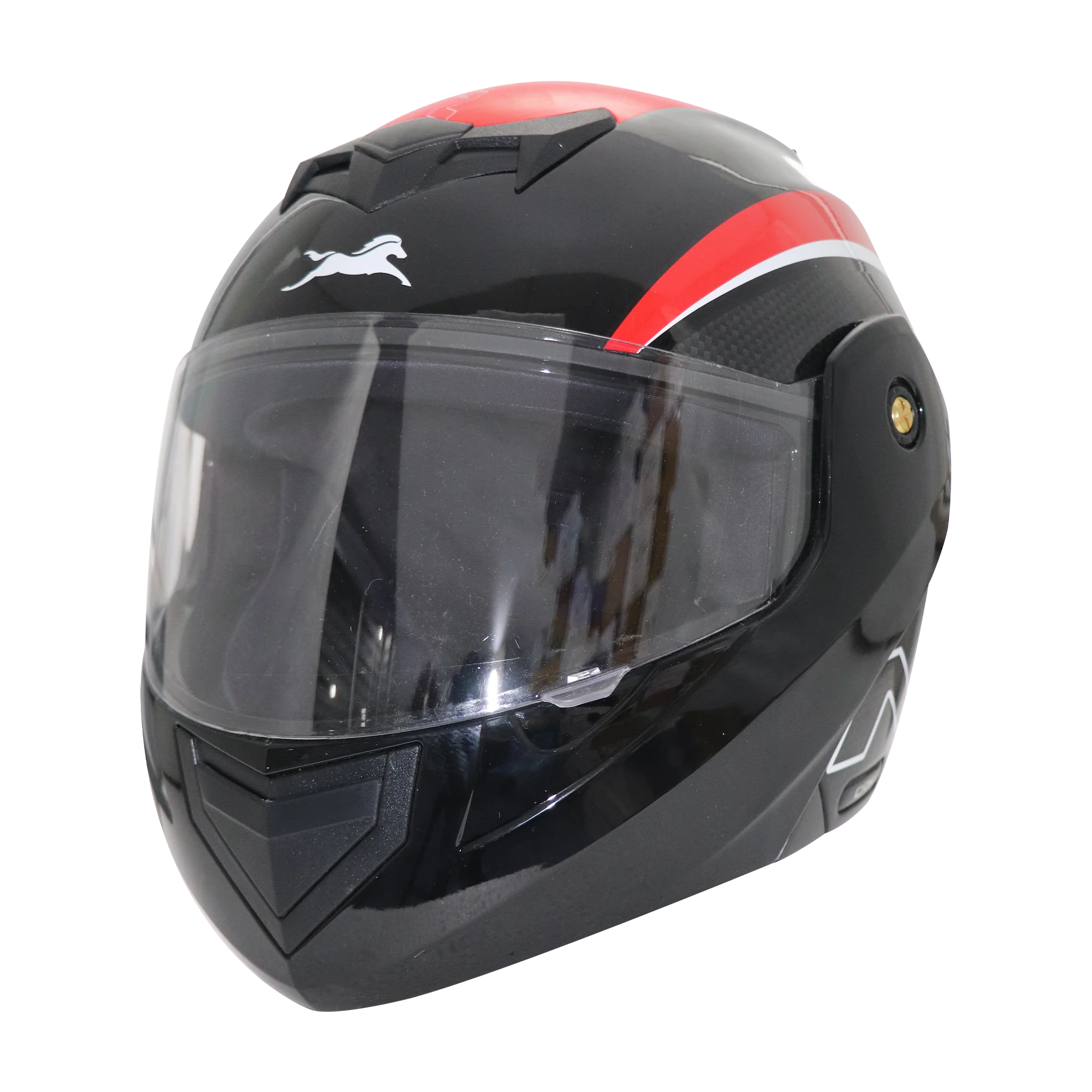 TVS Ntorq Edition Flip Up Helmet (Black Red) - Safety Meets Style - Image 2