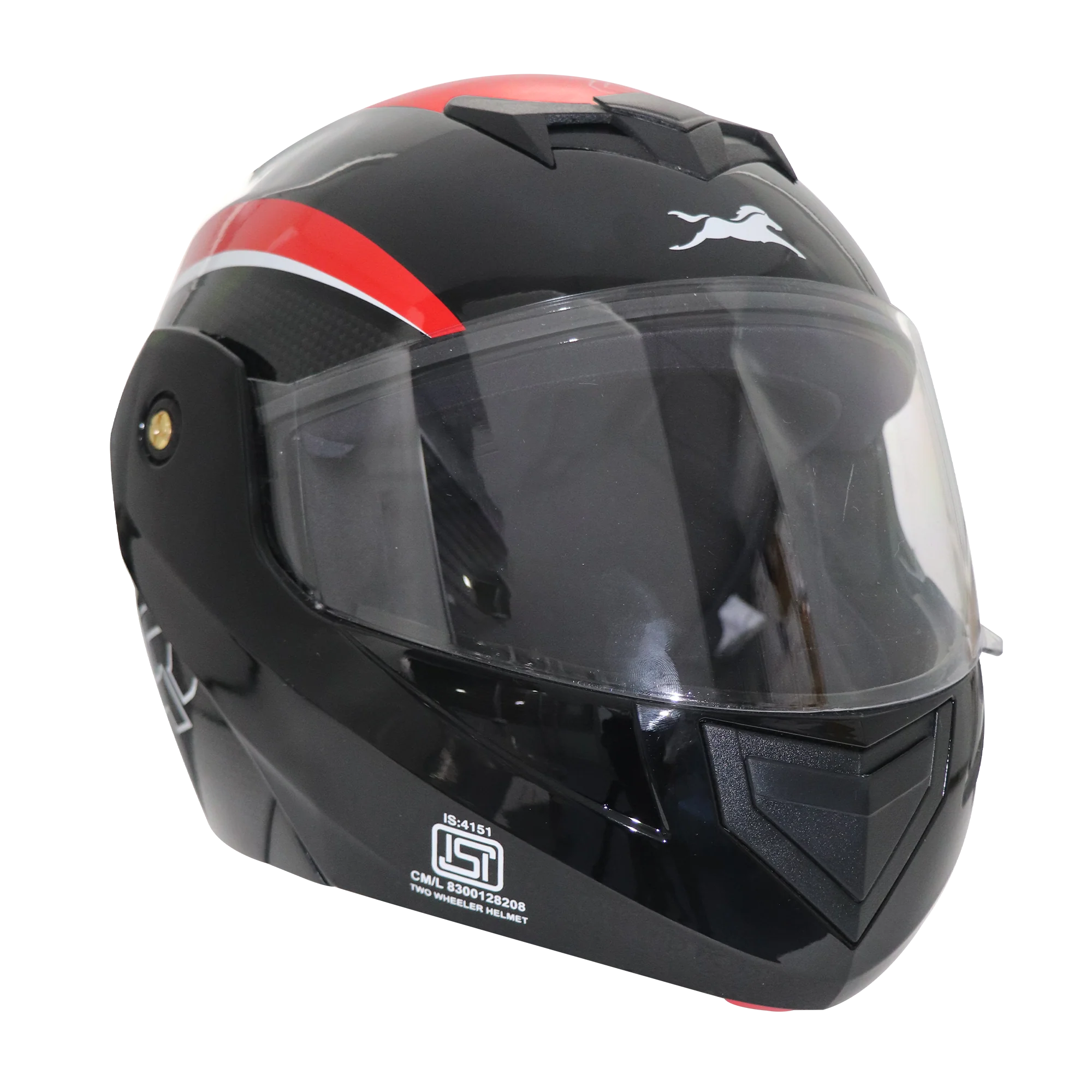 TVS Ntorq Edition Flip Up Helmet (Black Red) - Safety Meets Style - Image 4