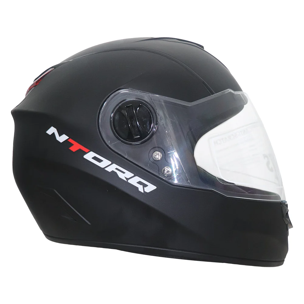 TVS Ntorq Edition Full Face Helmet (Black) - Lightweight, Scratch-Resistant, and Snug Fit Design - Image 3