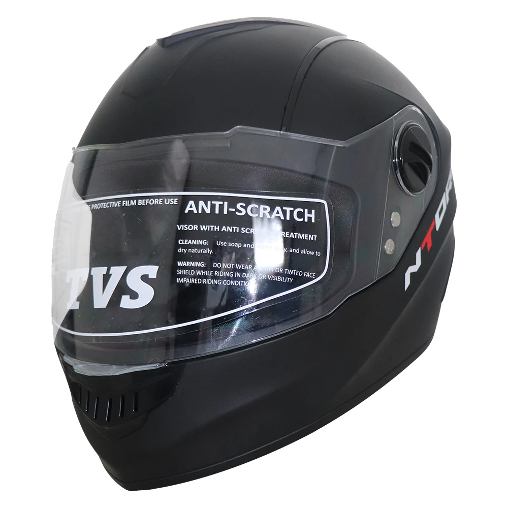 TVS Ntorq Edition Full Face Helmet (Black) - Lightweight, Scratch-Resistant, and Snug Fit Design - Image 5