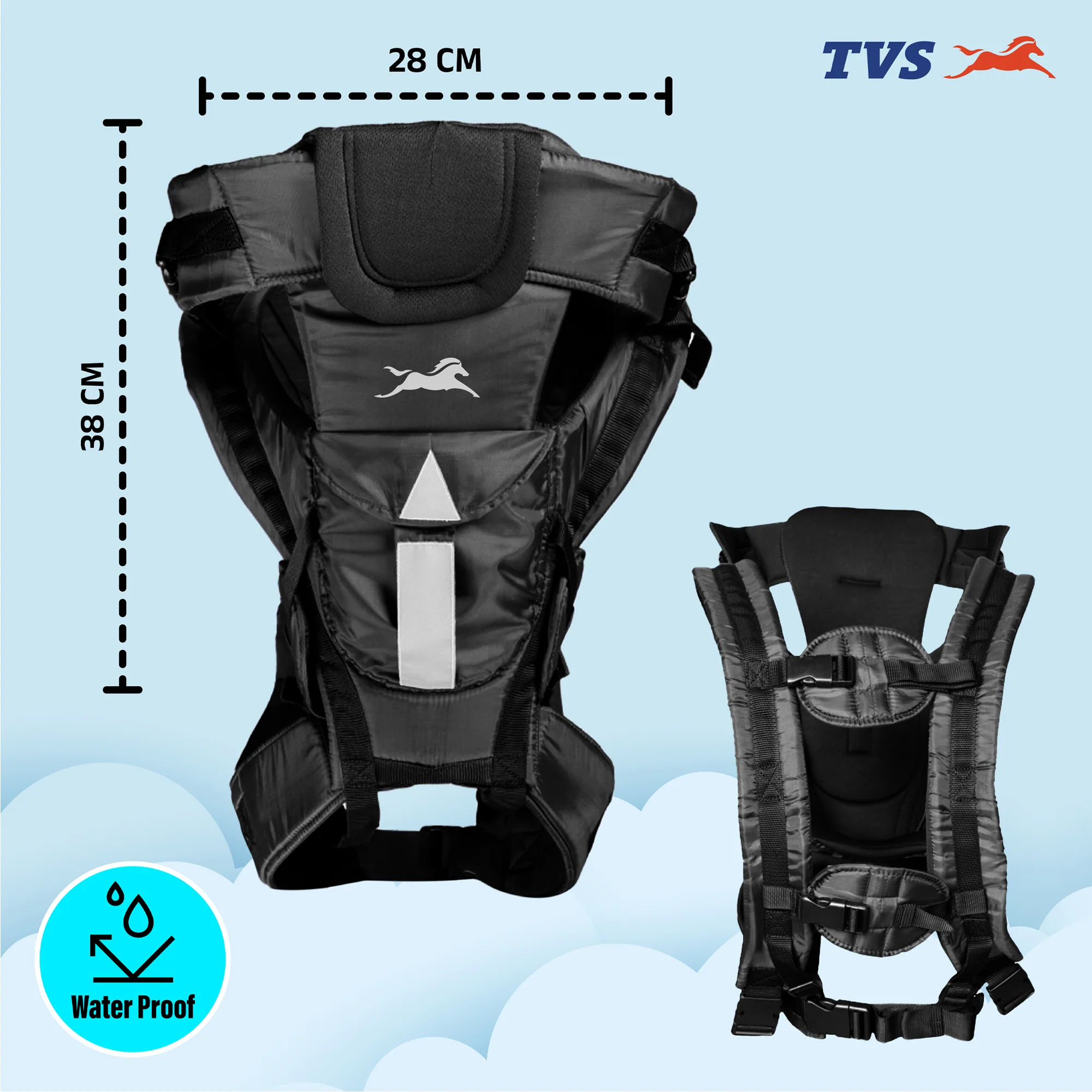 Kids Safety Belt/Toddler Carrier-Black - Image 3