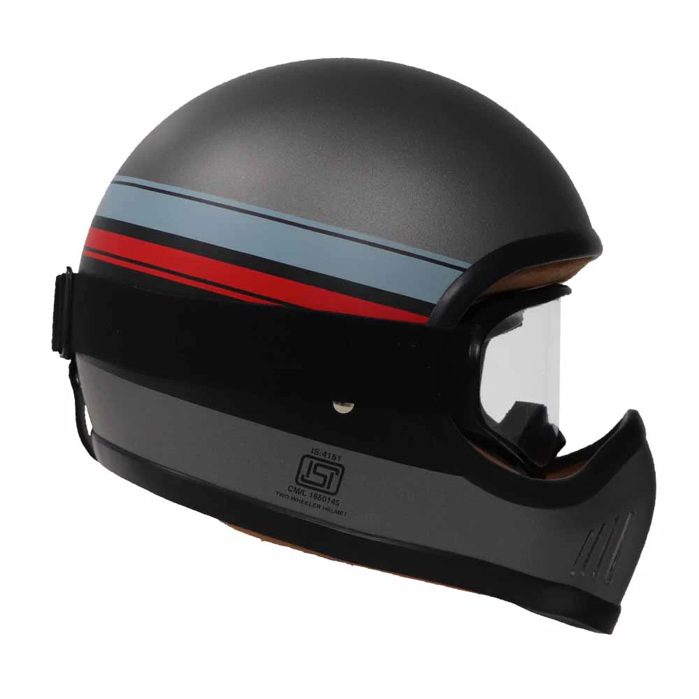 TVS Full Face Enduro Grey Helmet – Premium Safety & Comfort - Image 2