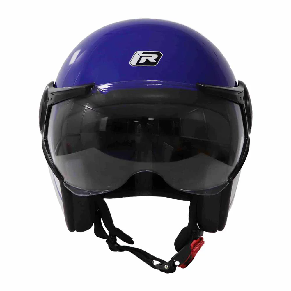 TVS Ronin Half Face Helmet - Blue | ISI & DOT Certified | Premium Safety - Image 2