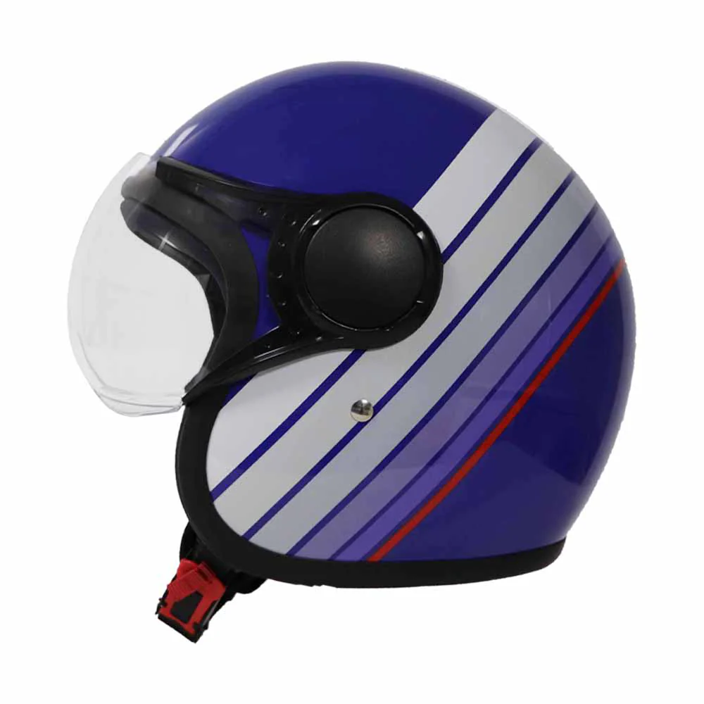 TVS Ronin Half Face Helmet - Blue | ISI & DOT Certified | Premium Safety - Image 4