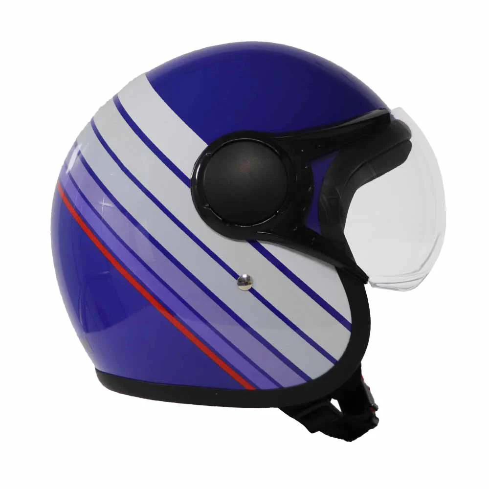 TVS Ronin Half Face Helmet - Blue | ISI & DOT Certified | Premium Safety - Image 5