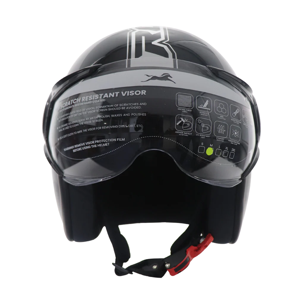 TVS Ronin Edition Half Face Helmet | Premium Open Face Helmet for Men & Women - Image 2